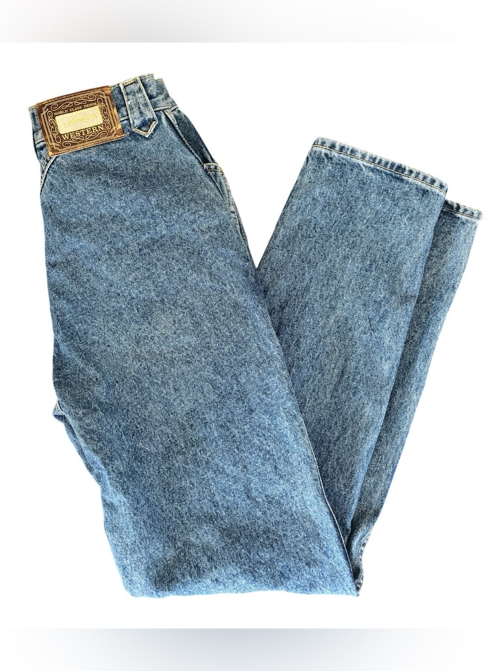 Vintage 90’s Lawman Bareback Western Jeans Size 7  Outdoor Rodeo Cowgirl